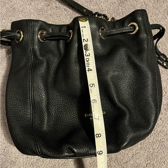Kate Spade Black Leather Women's Bucket Bag - Picture 8 of 10